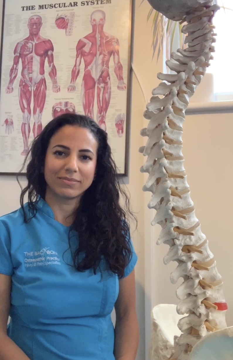 Ayshe Ibrahim registered Osteopath & Owner of The Backbone Clinics