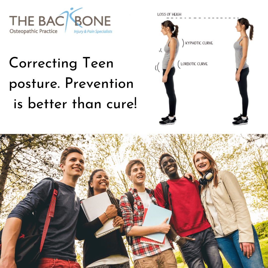Osteopathy for teenagers and children, Teenage Posture, Back pain, Growing pains, The Backbone Osteopathy Clinics North London Southgate N14